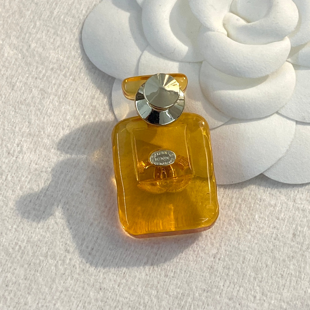 18K Chanel Perfume Color Bottle Brooch