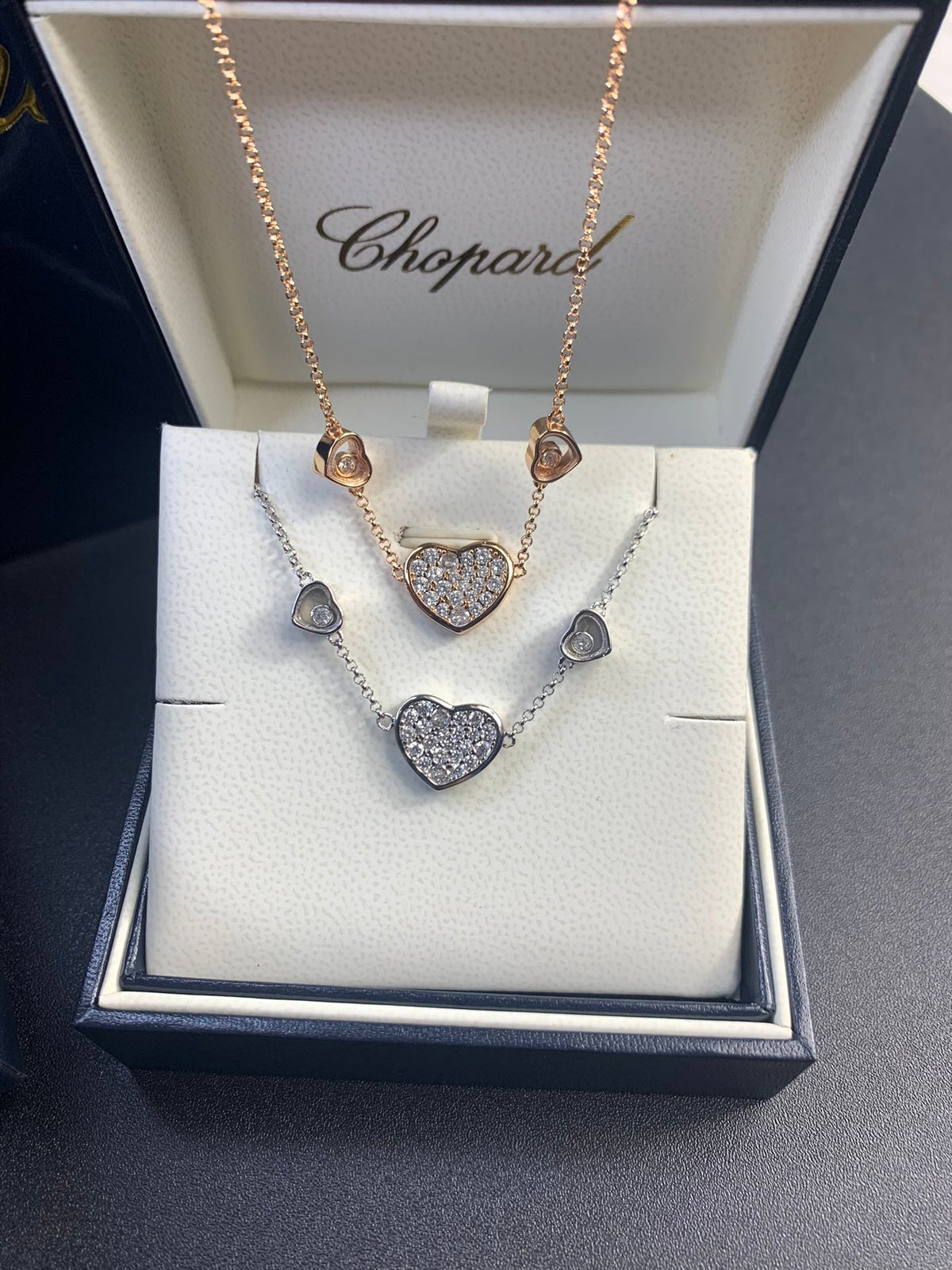 18K Chopard Happy Heart Diamonds Necklace