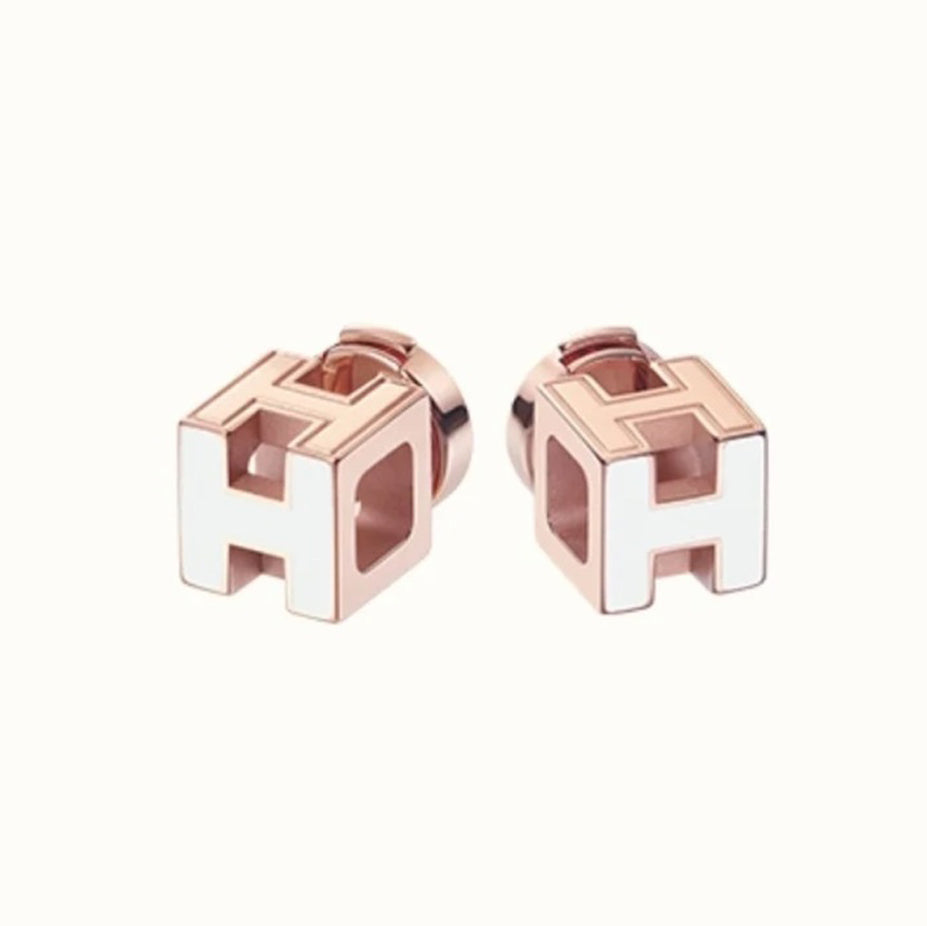 18K Cage D'H Hermès Earrings