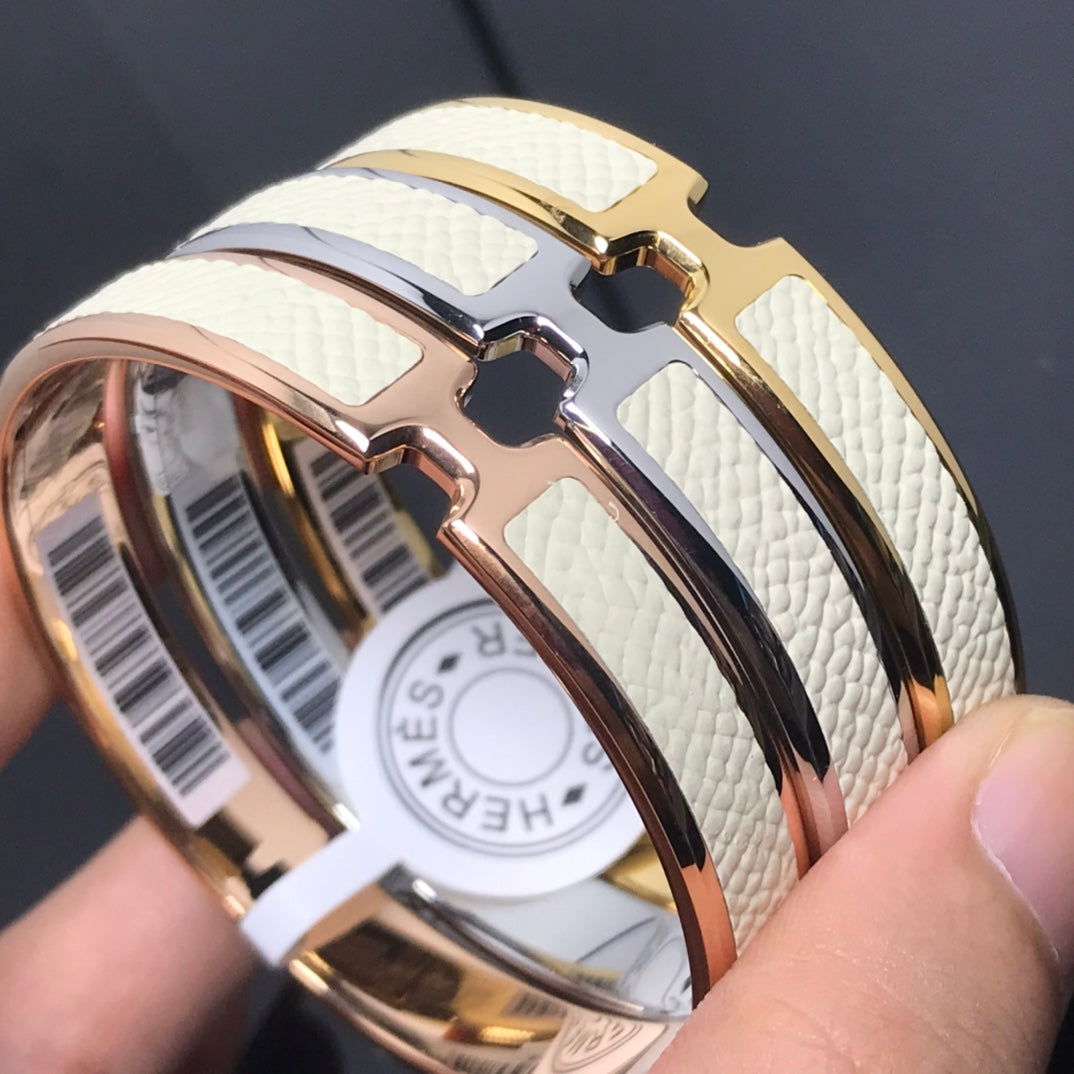 18K Olympe White Hermès Bracelet