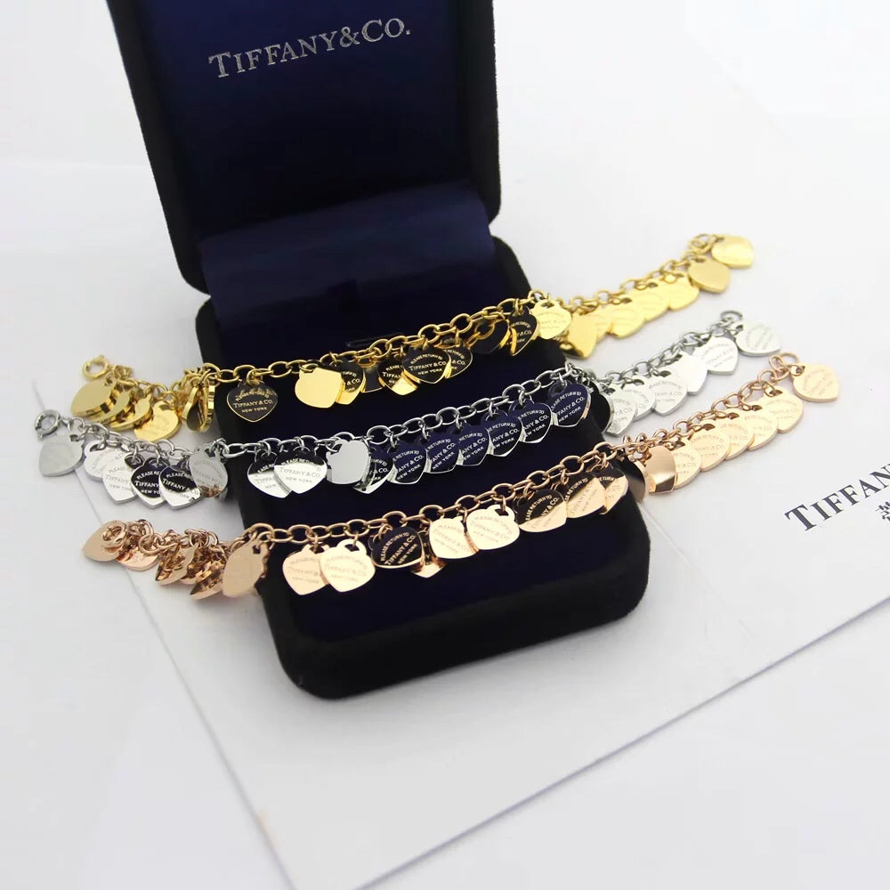 18K Tiffany & Co. Heart Tag Bracelet