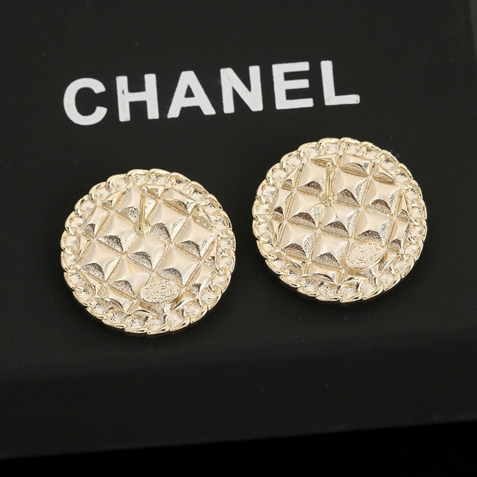 18K Chanel Strass Earrings