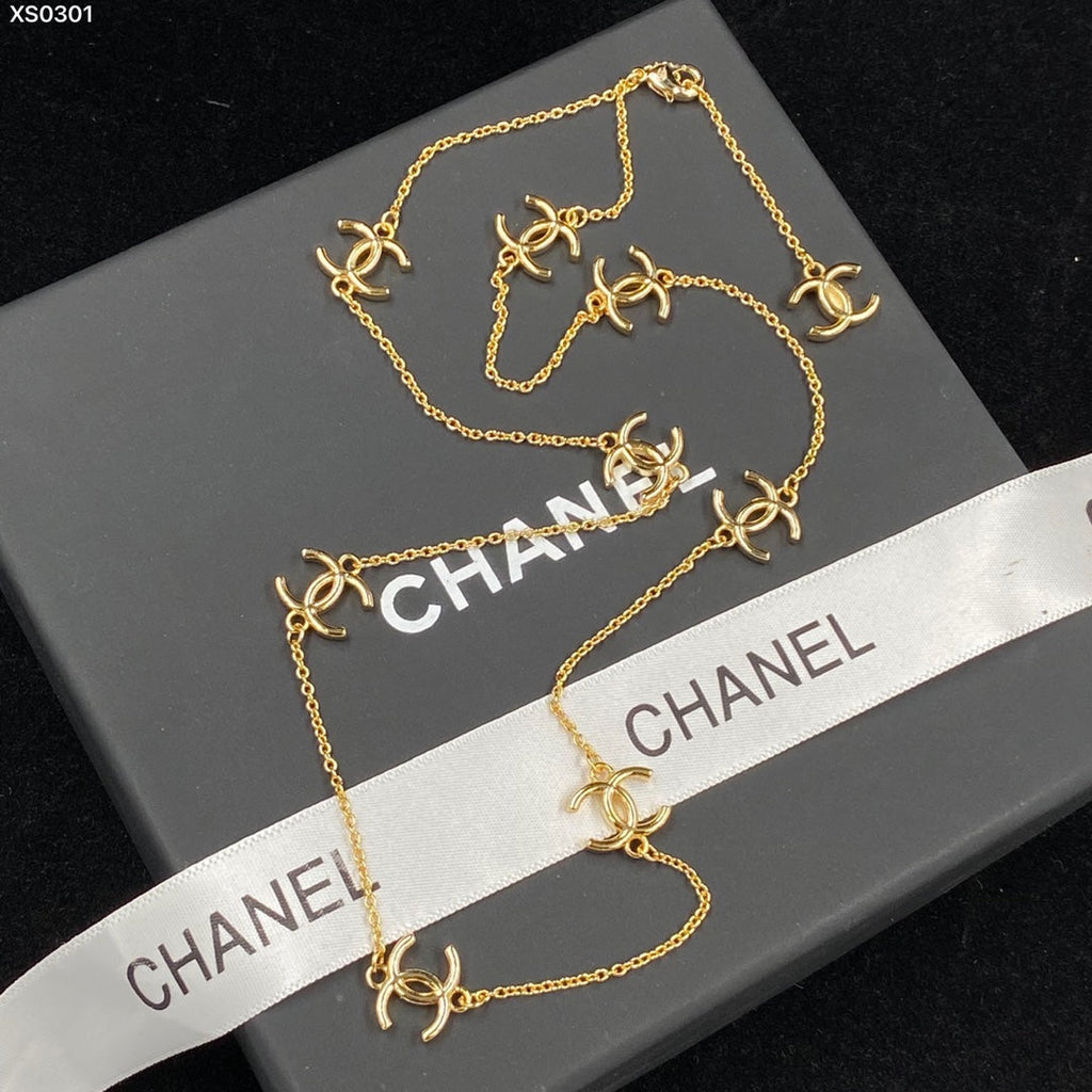 18K Chanel Multi-Logo Necklace