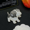 18K Chanel Dog Brooch