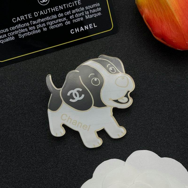 18K Chanel Dog Brooch