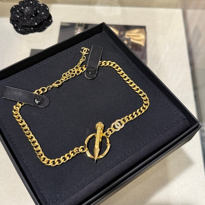 18K Chanel 25K Pen Choker Necklace