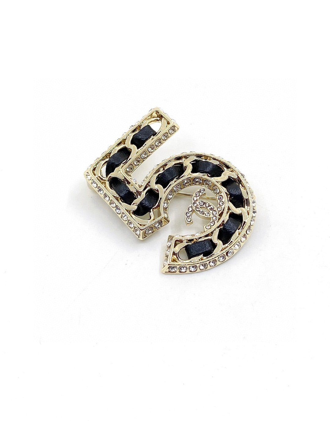 18K Chanel No.5 Strass Brooch