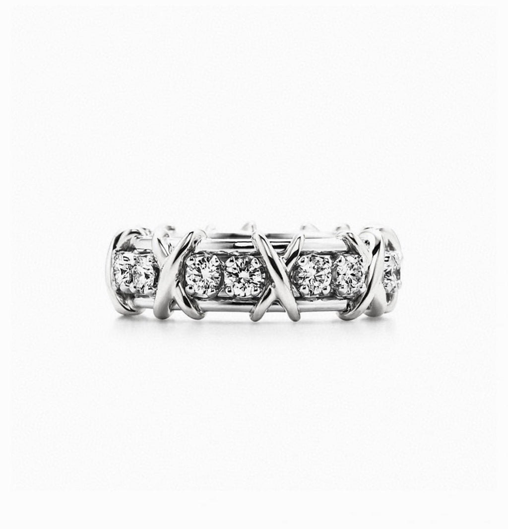 18K Tiffany & Co. Schlumberger Eighteen Stone Ring