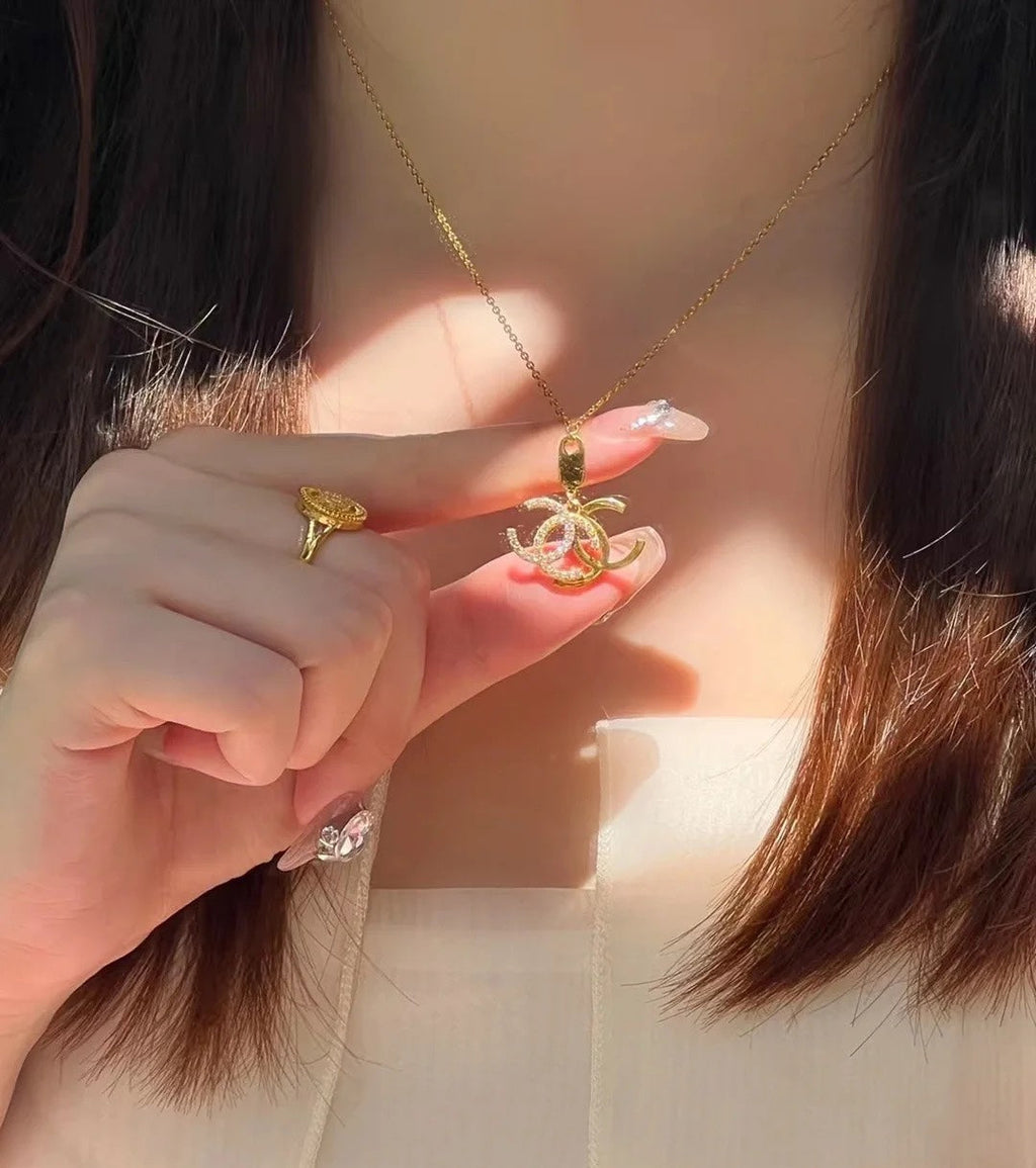 18K Chanel Diamond Long Necklace