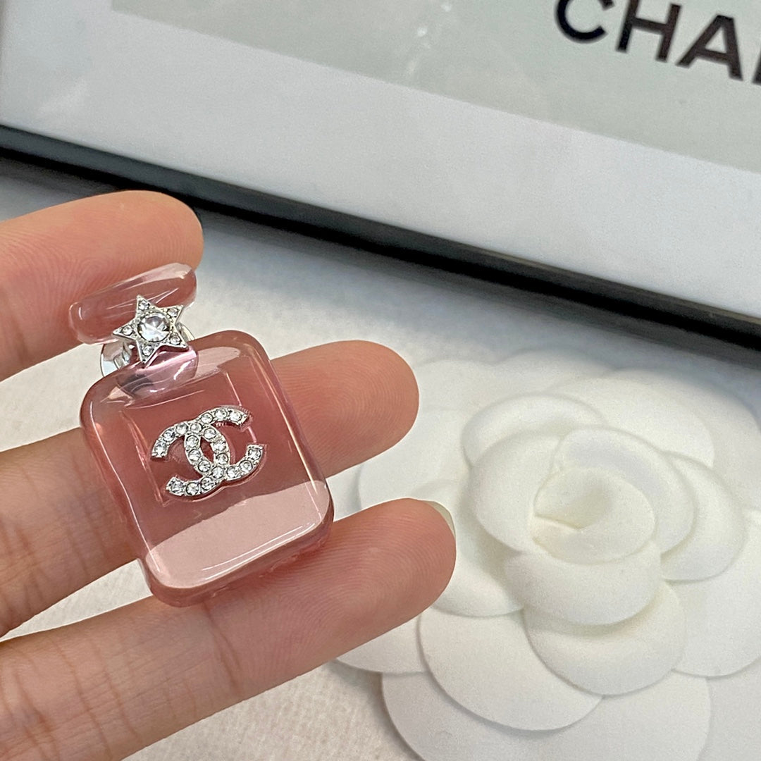 18K Chanel Perfume Color Bottle Brooch