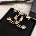 18K Chanel Crystals Strass Brooch