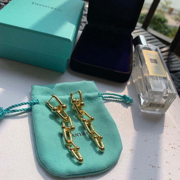 18K Tiffany & Co. HardWear Graduated Link Earrings