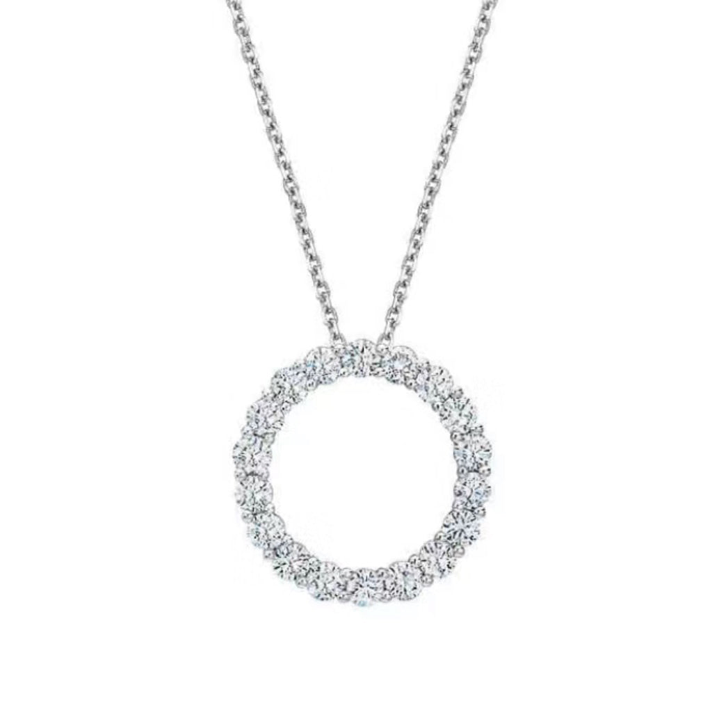 18K Tiffany & Co. Circle Diamonds Necklace