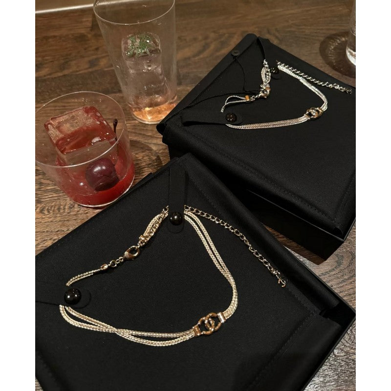 18K Chanel Gold Choker Chain Necklace