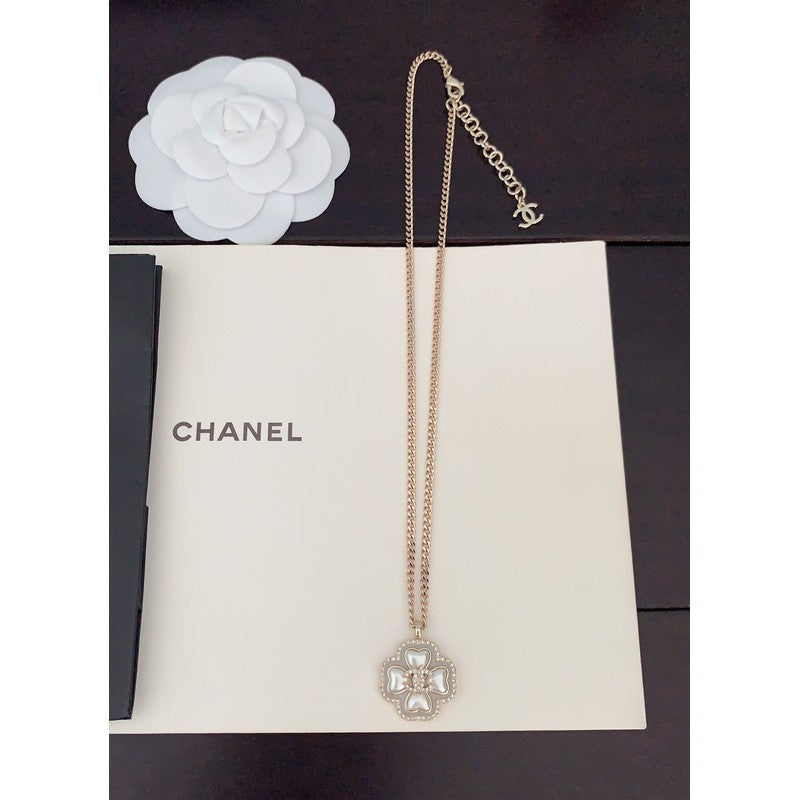 18K Chanel Camellia Pearl Necklace