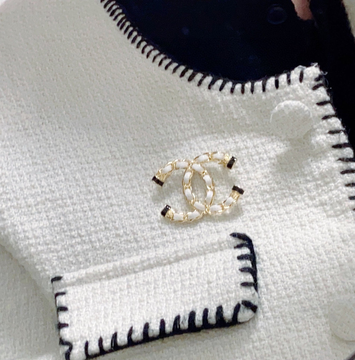 18K Chanel Pearl Brooch
