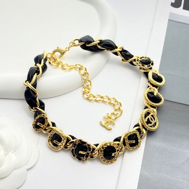 18K Chanel 2024 Leather Necklace