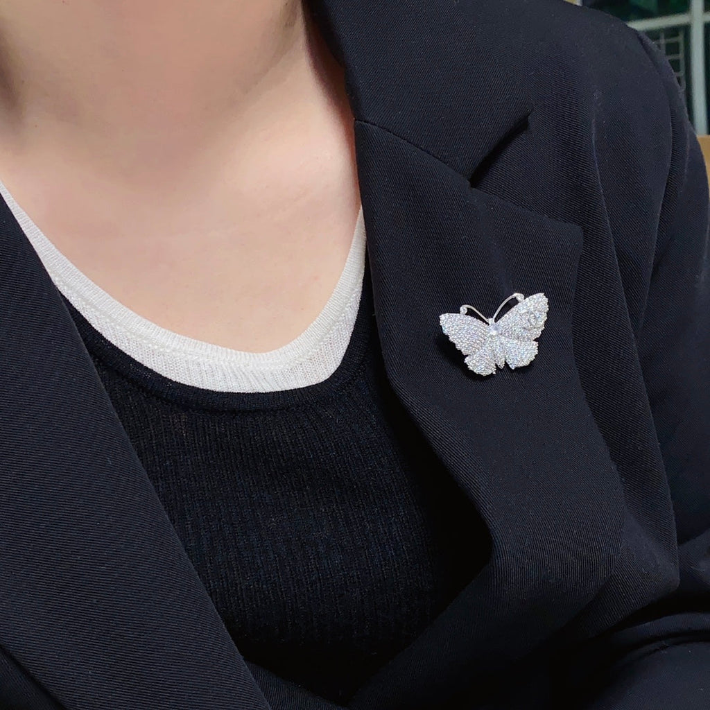 18K Chanel Butterfly Diamonds Brooch