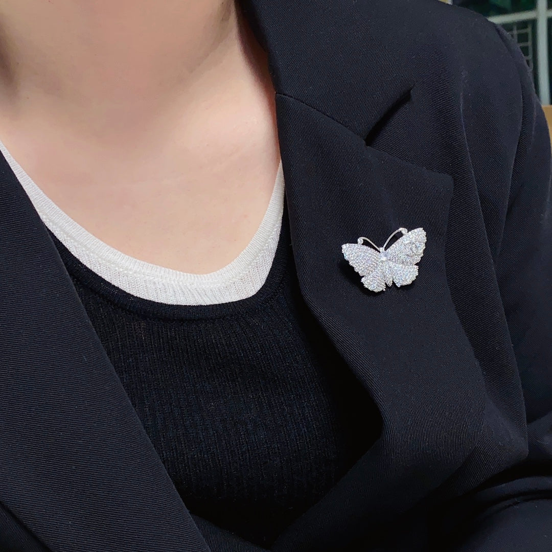 18K Chanel Butterfly Diamonds Brooch