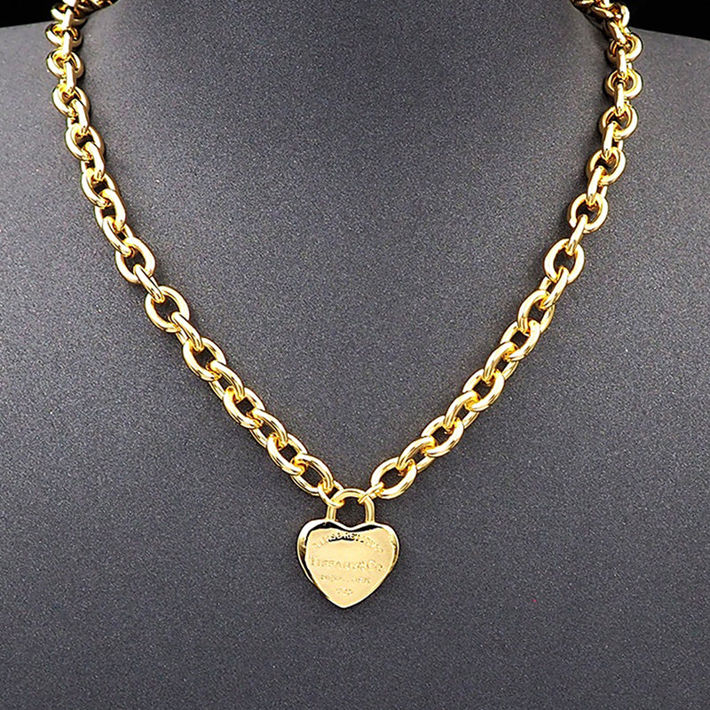 18K Tiffany & Co. Tag Chain Necklace