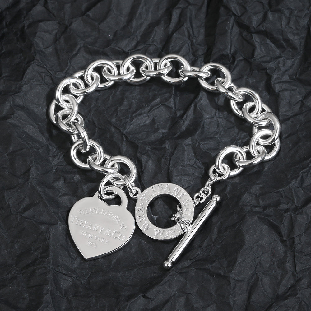 18K Tiffany & Co. Heart Tag Bracelet