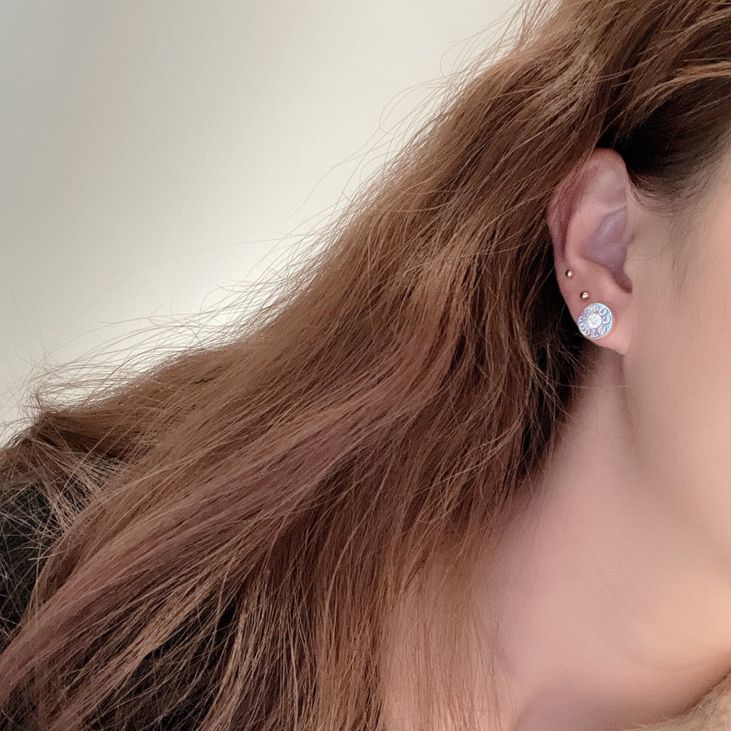 18K Tiffany & Co. 1837 Diamond Earrings