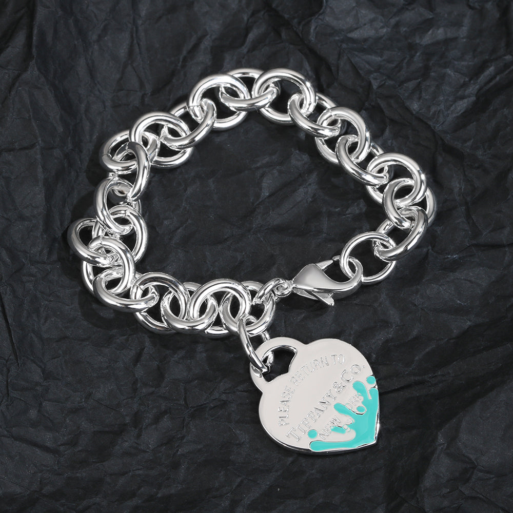 18K Tiffany & Co. Heart Tag Bracelet