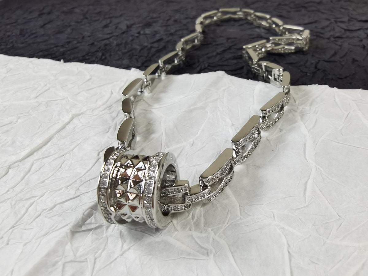 18K BVLGARI B.ZERO1 Diamonds Chain Link Necklace