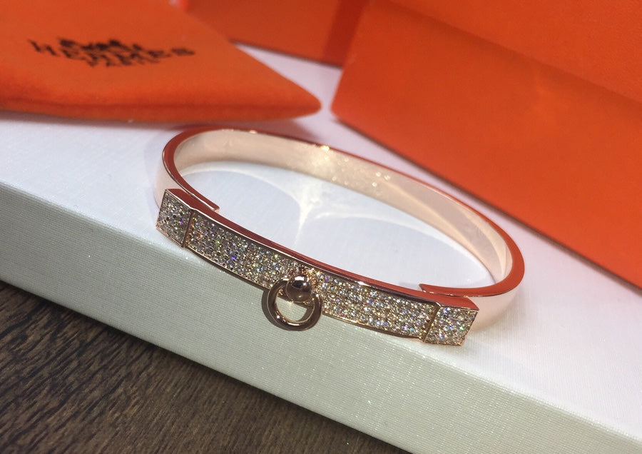 18K Collier De Chien Diamond Hermès Bracelet