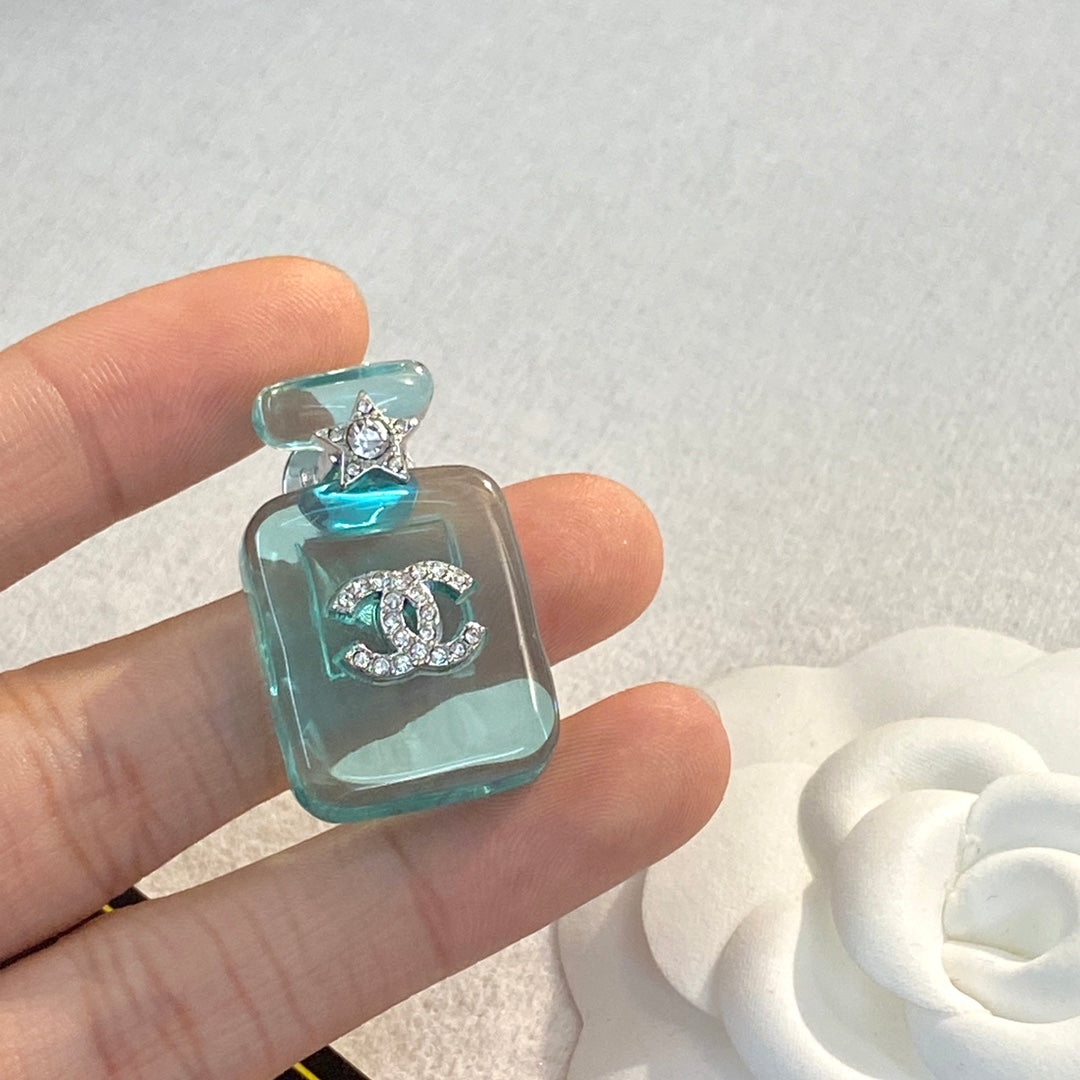 18K Chanel Perfume Color Bottle Brooch