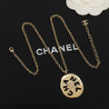 18K Chanel Script Necklace