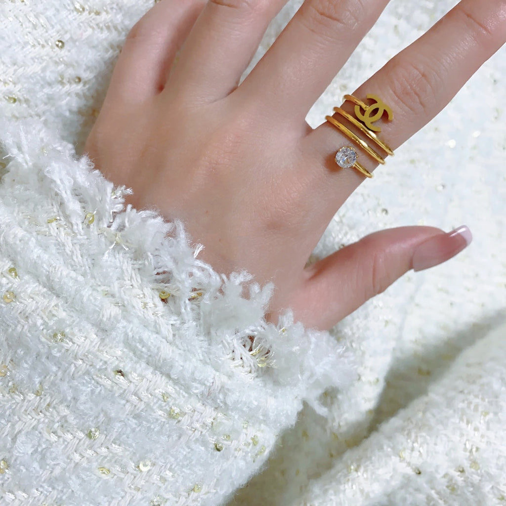 18K Chanel Vintage Pearl Ring