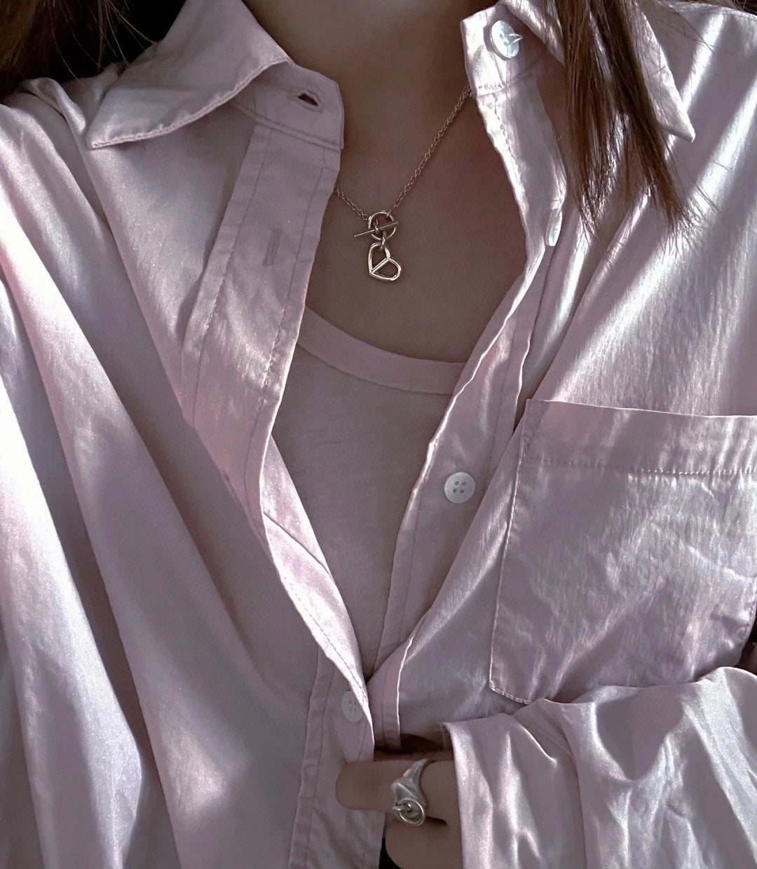 18K Cache-coeur Amulette Pendant Hermès Necklace