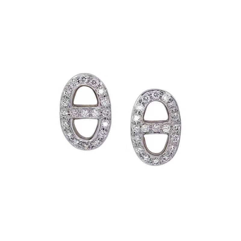 18K Farandole Diamond Hermès Earrings