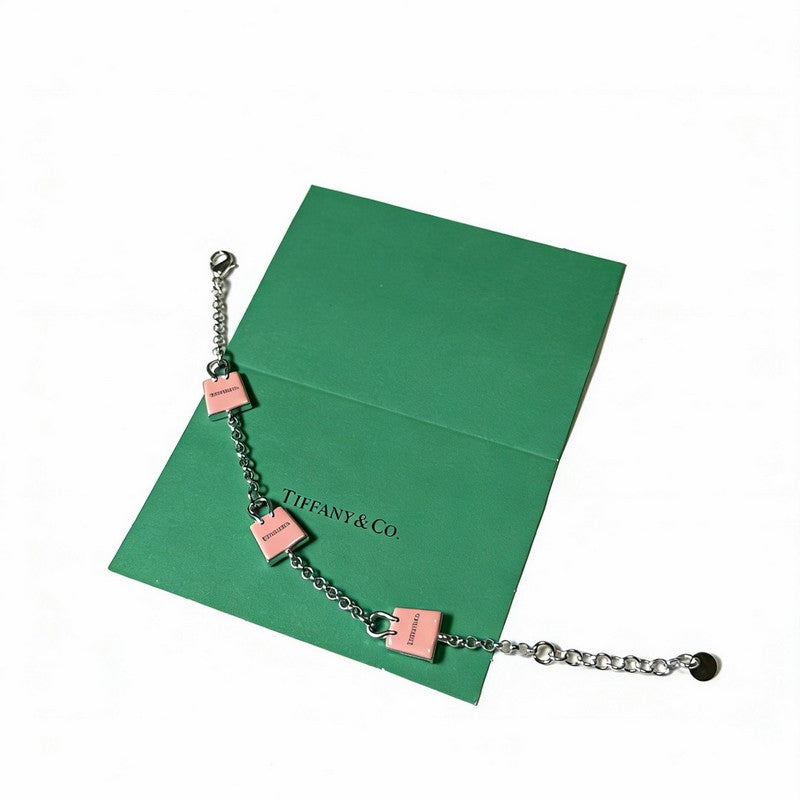 18K Return to Tiffany & Co. Pink Bag Bracelet