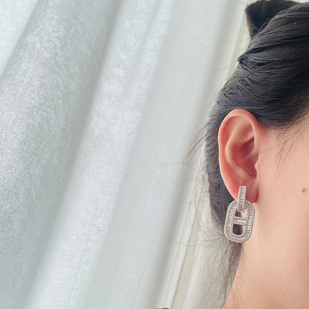 18K Diamonds Hermès Earrings