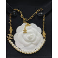 18K Chanel Pearl Chain Necklace
