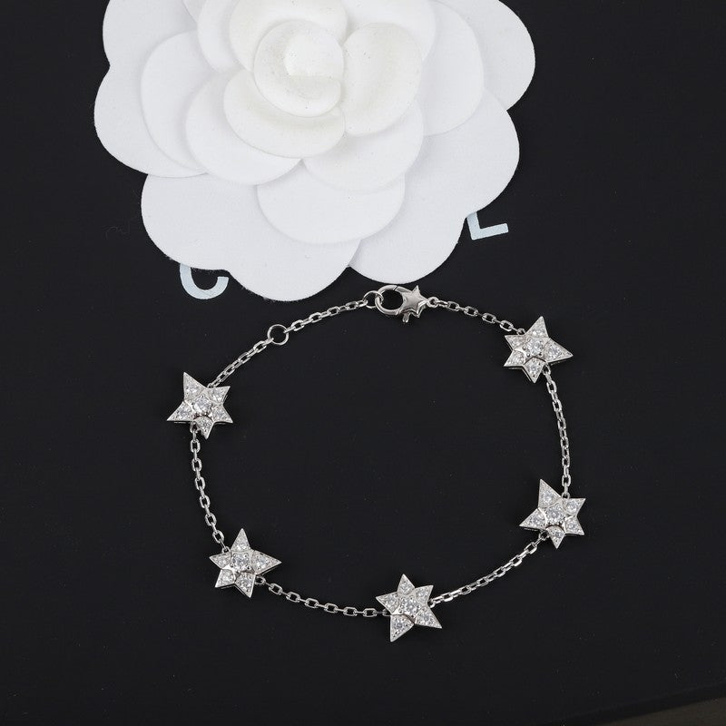 18K Chanel Star Diamond Bracelet
