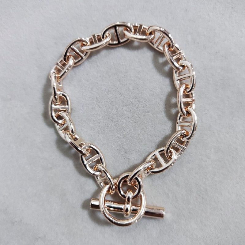 18K Hermès Cha?ne D'ancre Encha?n¨¦e Bracelet