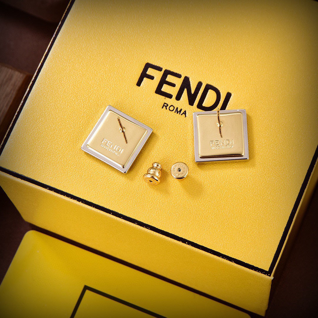 18K Fendi Forever Earrings