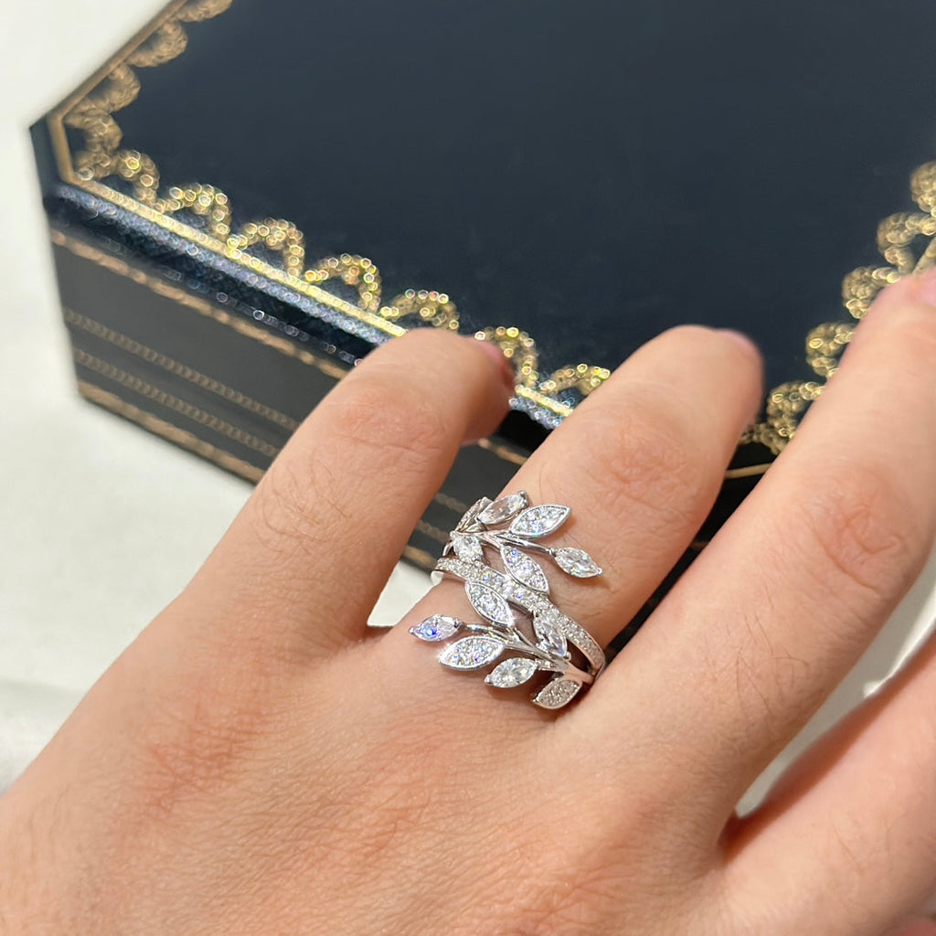 18K Tiffany & Co. Victoria Diamond Vine Bypass Ring