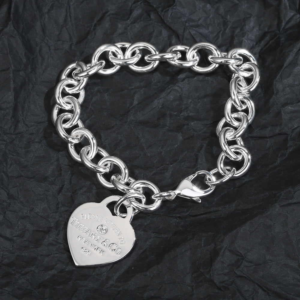 18K Tiffany & Co. Heart Tag Bracelet