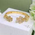 18K Van Cleef & Arpels Frivole Seven Flowers Diamonds Bracelet