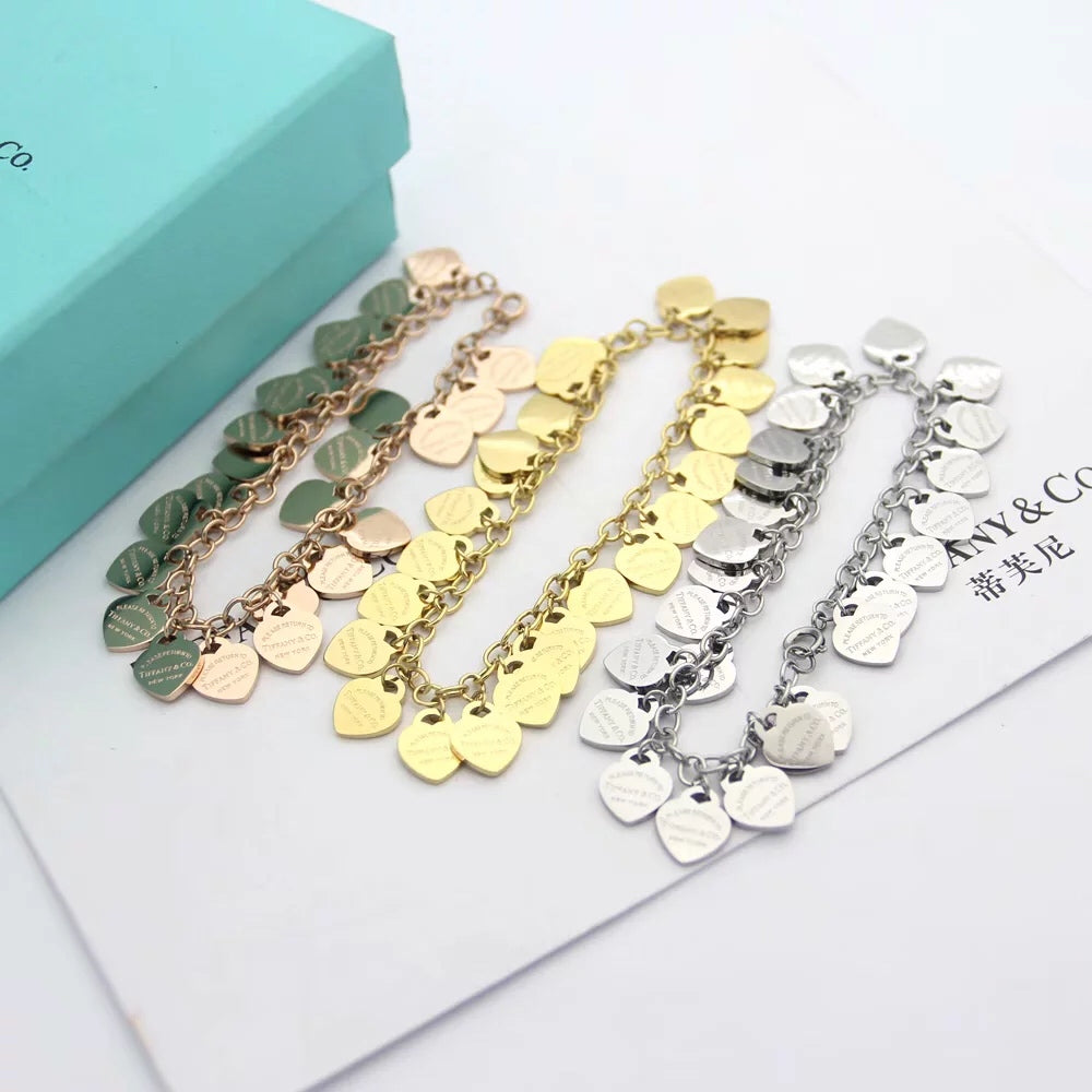 18K Tiffany & Co. Heart Tag Bracelet