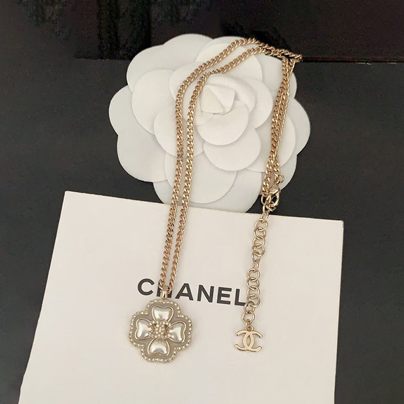 18K Chanel Camellia Pearl Necklace