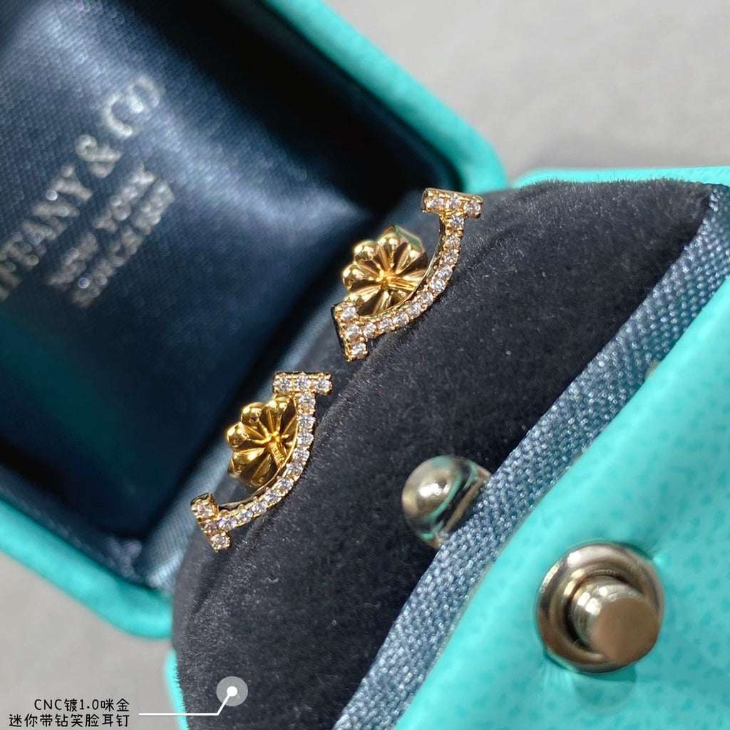 18K Tiffany & Co. Smile Diamonds Earrings