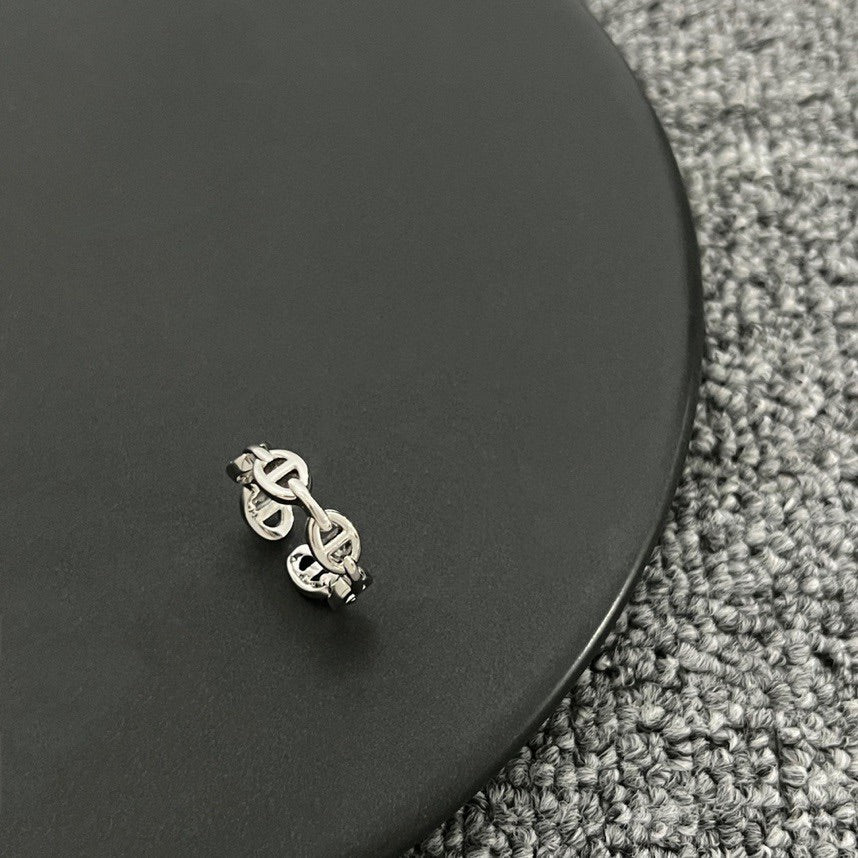 18K Chaine D'Ancre Enchainee Hermès Ring