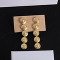 18K Versace Long Earrings