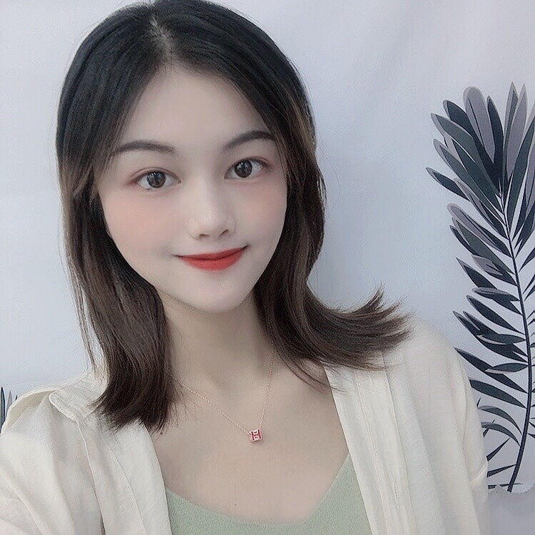 18K Cage D'H White Hermès Necklace
