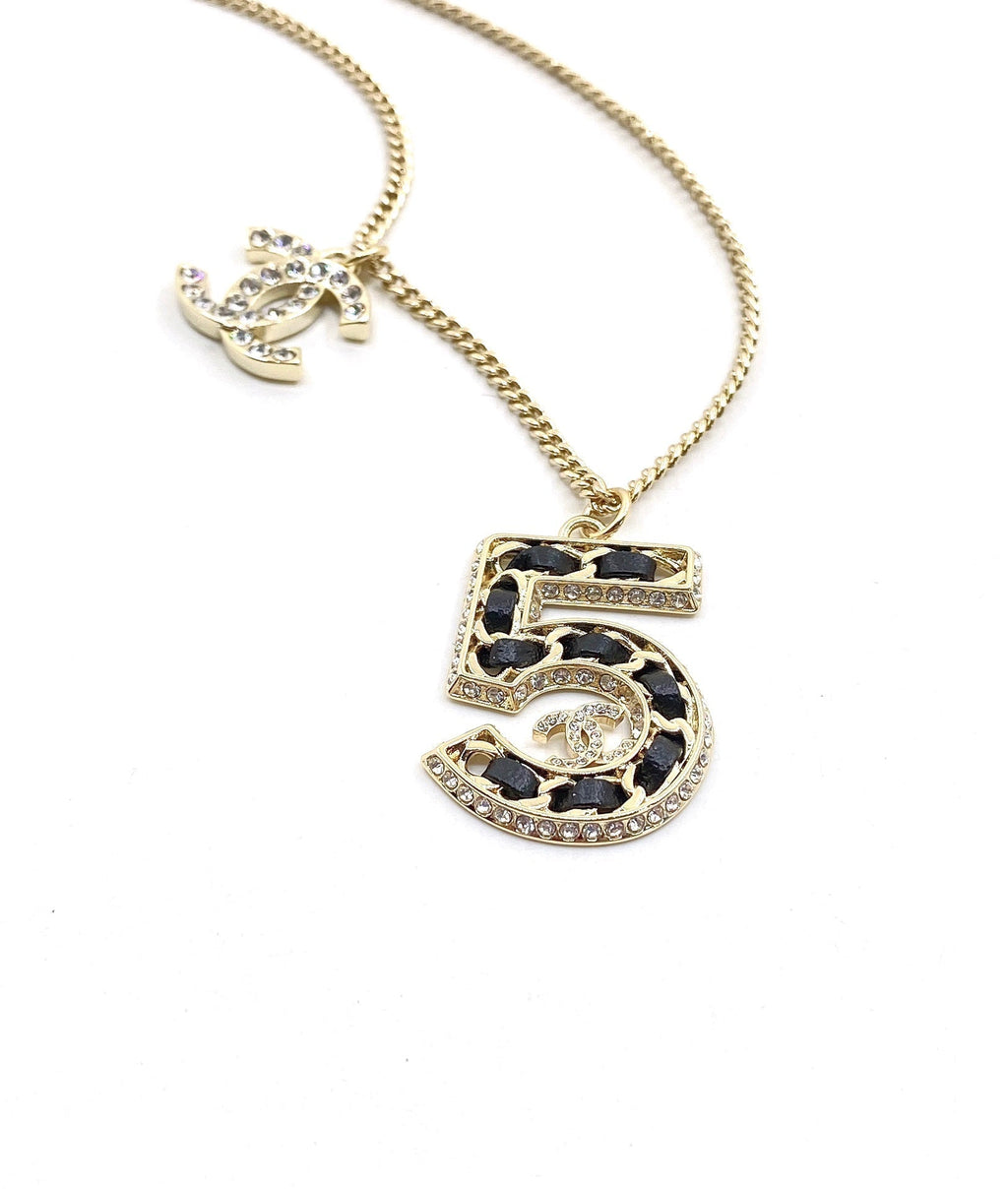 18K Chanel No.5 Chain Necklace